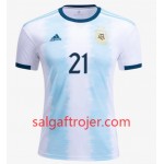 Argentina Fodboldtrøjer Paulo Dybala 21 Hjemmebanesæt Copa América 2019 Kort ærmer